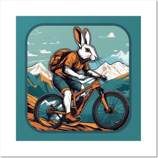 Mountain Bike Rabbit Posters and Art